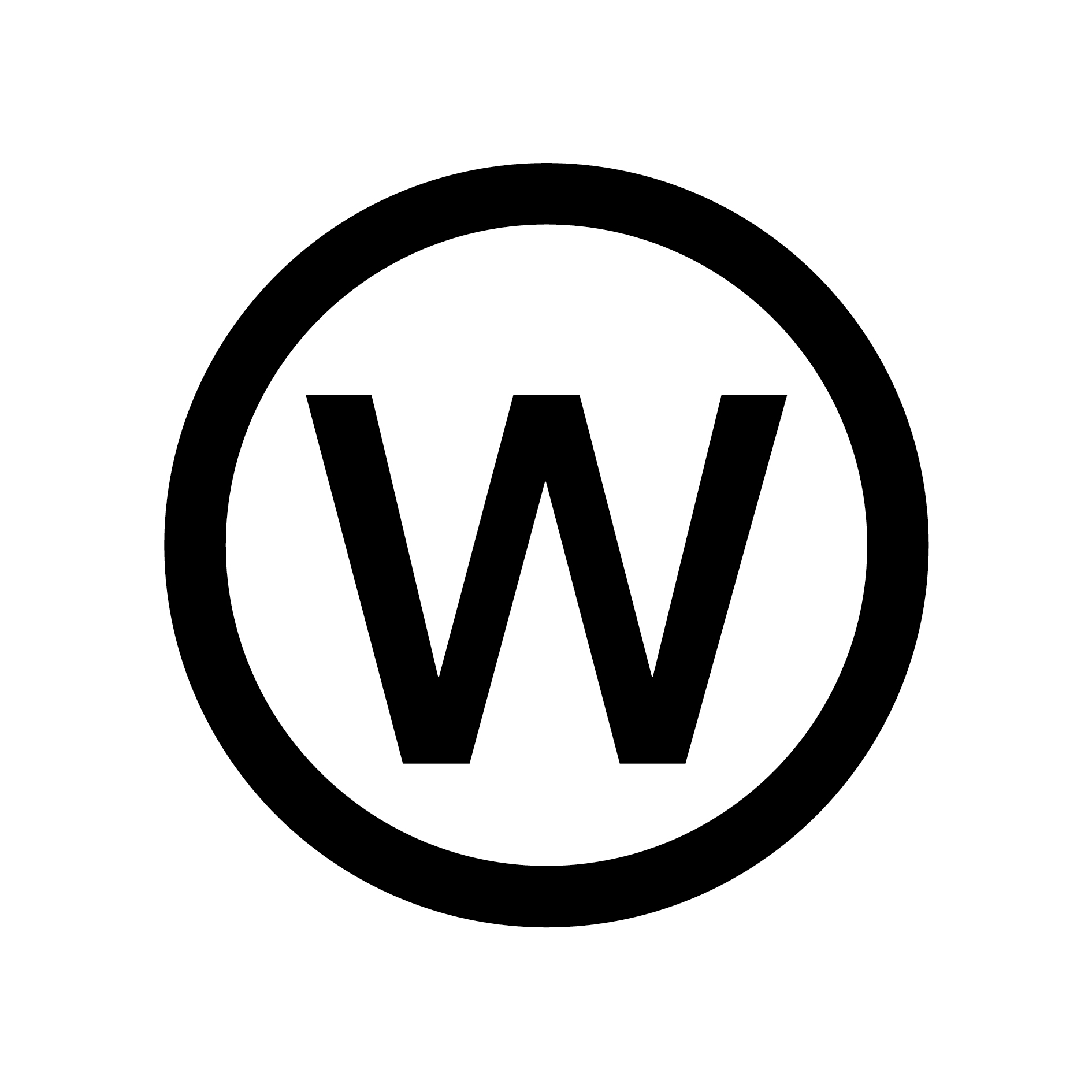 Symbole d'entretien W